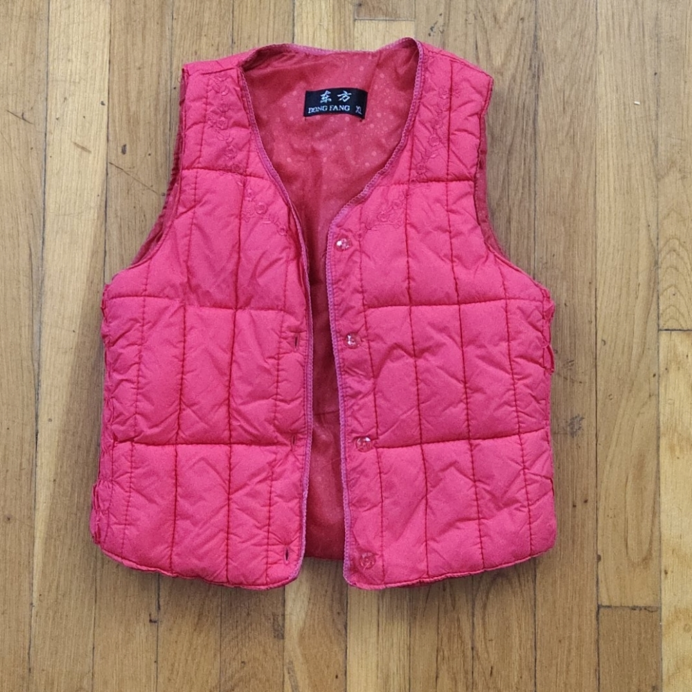 Hot Pink Down Vest